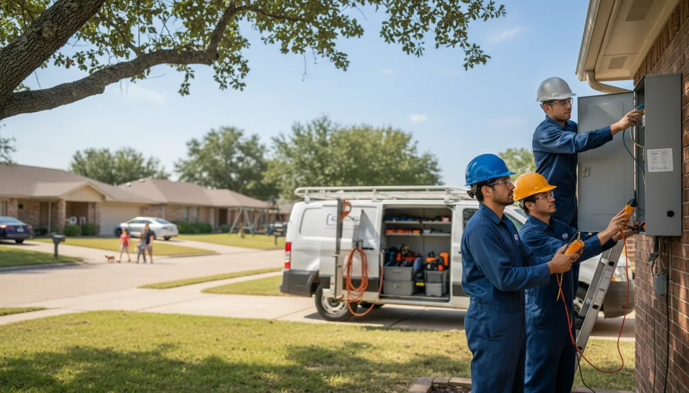 Certified electrician providing emergency electrical services in Ackley, IA